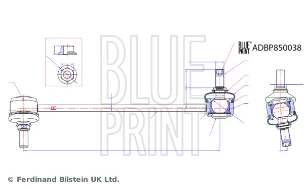 Stabilisaator, Stabilisaator BLUE PRINT ADBP850038