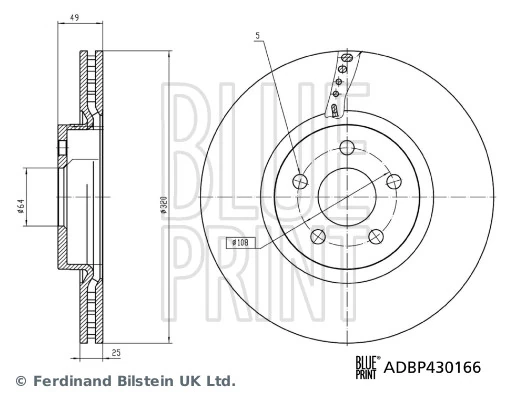 Piduriketas BLUE PRINT ADBP430166