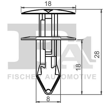 Stopper, ehis-/kaitseliist FA1 12-20004.25