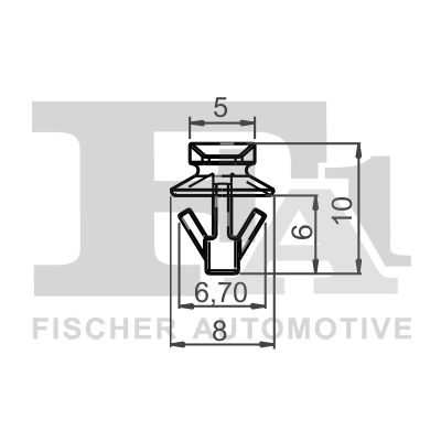 Stopper, ehis-/kaitseliist FA1 74-40002.5
