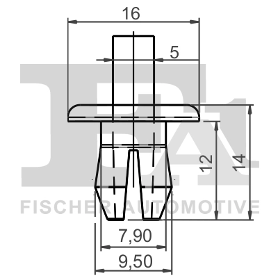 Stopper, ehis-/kaitseliist FA1 11-20009.5
