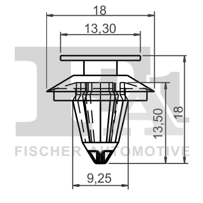 Stopper, ehis-/kaitseliist FA1 11-40044.5