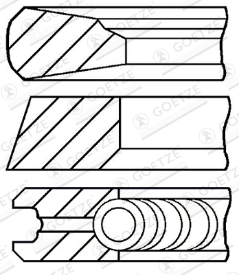 Kolvirõngakomplekt GOETZE ENGINE 08-143000-00