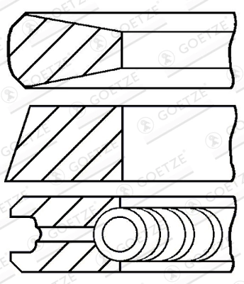 Kolvirõngakomplekt GOETZE ENGINE 08-421600-10