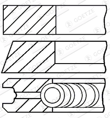 Kolvirõngakomplekt GOETZE ENGINE 08-432307-00
