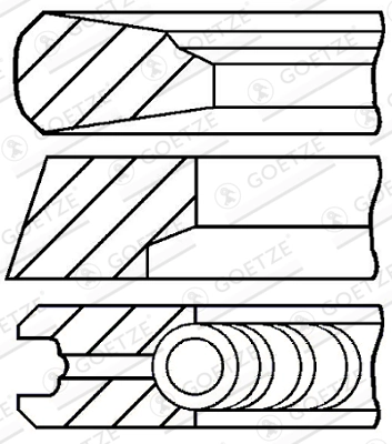 Kolvirõngakomplekt GOETZE ENGINE 08-428900-00