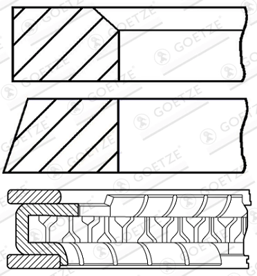 Kolvirõngakomplekt GOETZE ENGINE 08-785506-00