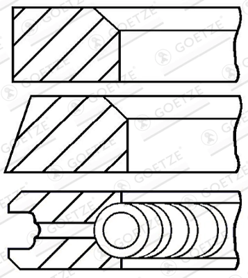 Kolvirõngakomplekt GOETZE ENGINE 08-243300-00