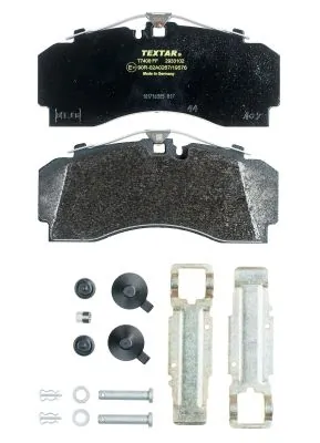 Piduriklotsi komplekt, ketaspidur TEXTAR 2933102