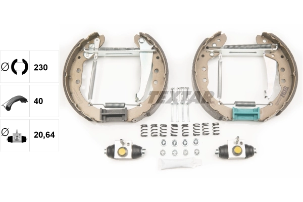 Piduriklotside komplekt TEXTAR 84044400