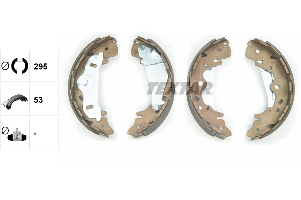 Piduriklotside komplekt TEXTAR 91065800