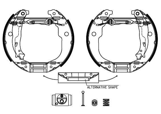 Piduriklotside komplekt TEXTAR 84067201