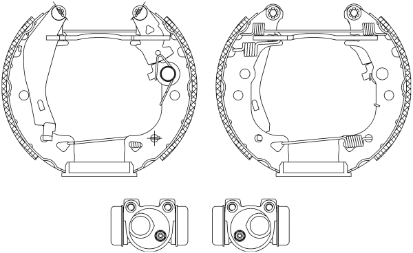Piduriklotside komplekt TEXTAR 84038002