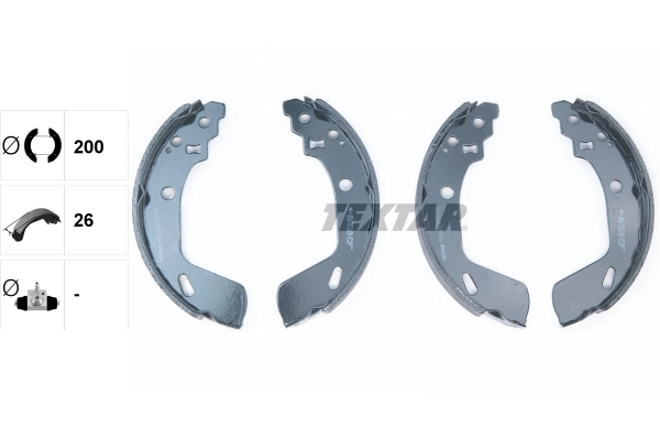 Piduriklotside komplekt TEXTAR 91082200