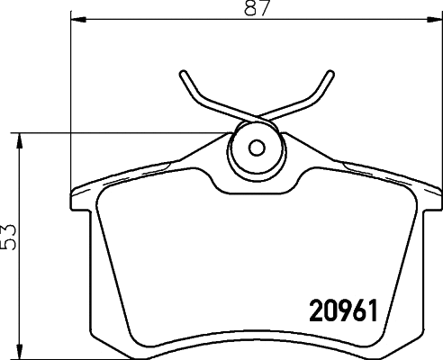 Piduriklotsi komplekt, ketaspidur TEXTAR 2096110