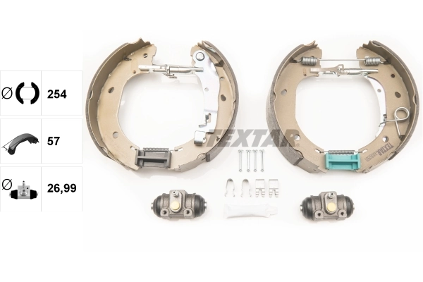 Piduriklotside komplekt TEXTAR 84060900
