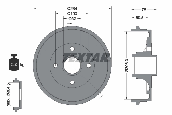 Piduritrummel TEXTAR 94033800