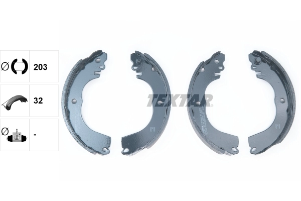 Piduriklotside komplekt TEXTAR 91081900