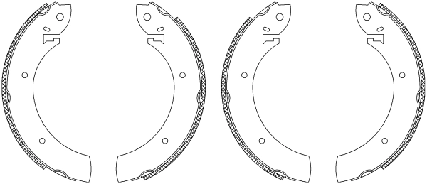 Piduriklotside komplekt TEXTAR 83015702