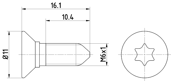 Kruvi, piduriketas TEXTAR TPM0008