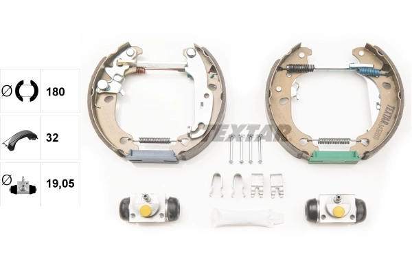 Piduriklotside komplekt TEXTAR 84060000