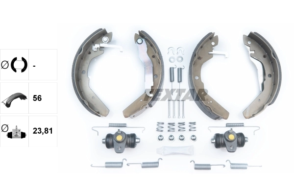 Piduriklotside komplekt TEXTAR 83027600