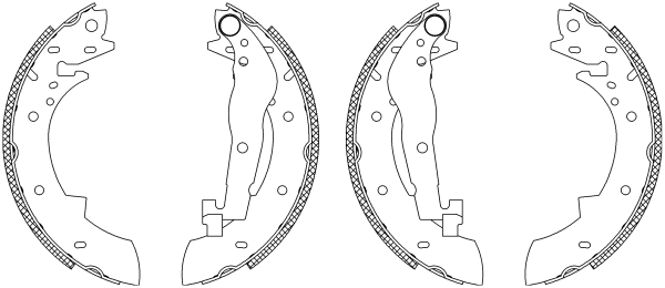 Piduriklotside komplekt TEXTAR 83030405