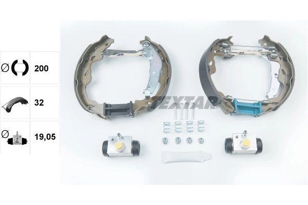 Piduriklotside komplekt TEXTAR 84064500