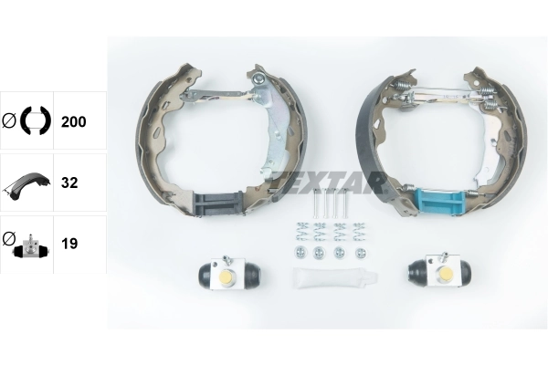 Piduriklotside komplekt TEXTAR 84064502