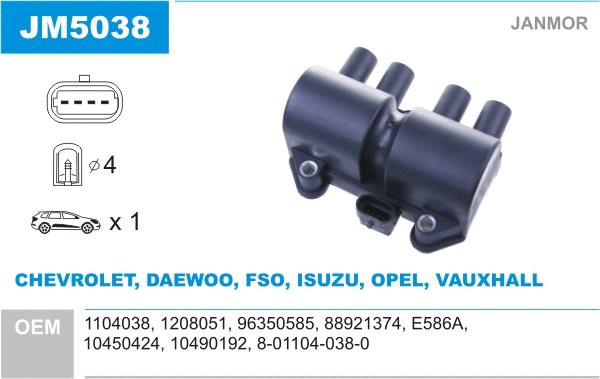 Süütepool JANMOR JM5038