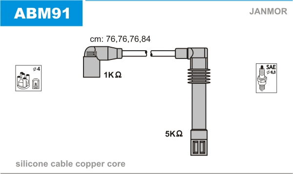 Süütesüsteemikomplekt JANMOR ABM91