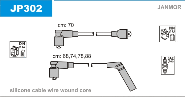 Süütesüsteemikomplekt JANMOR JP302