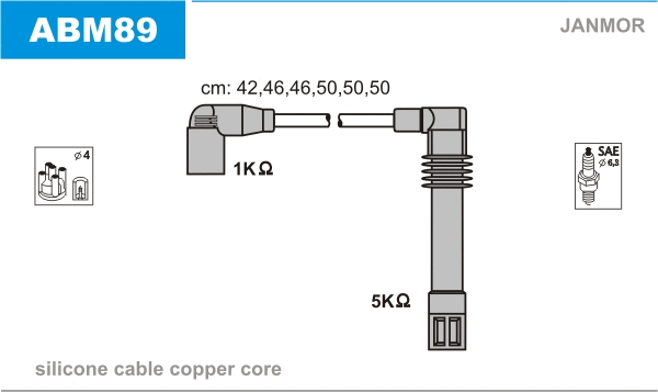 Süütesüsteemikomplekt JANMOR ABM89