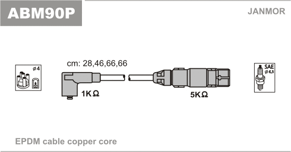 Süütesüsteemikomplekt JANMOR ABM90P