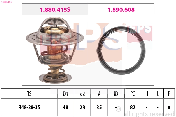 Termostaat, Jahutusvedelik EPS 1.880.415