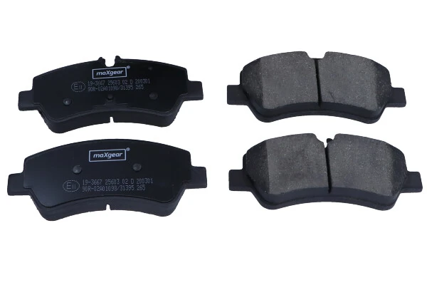Piduriklotsi komplekt, ketaspidur MAXGEAR 19-3667