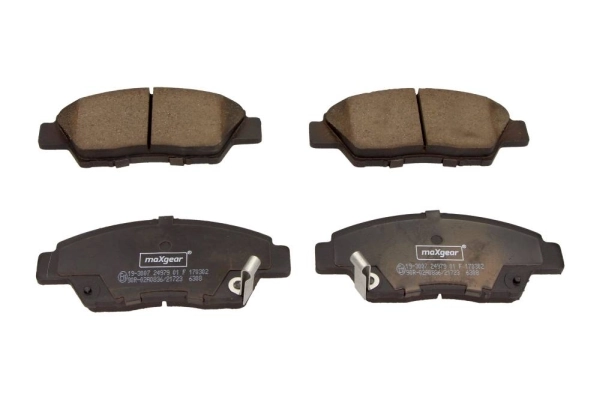 Piduriklotsi komplekt, ketaspidur MAXGEAR 19-3007