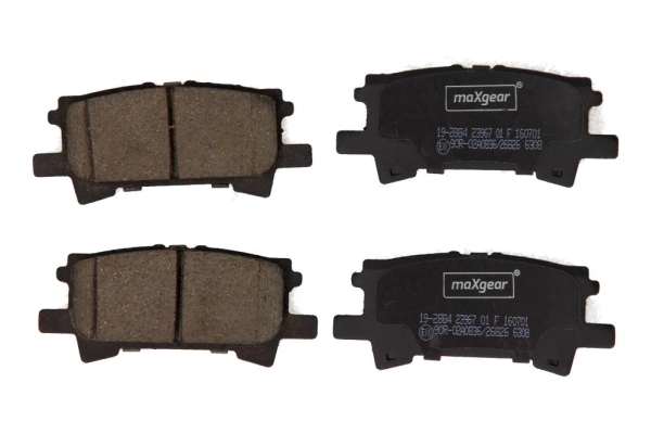 Piduriklotsi komplekt, ketaspidur MAXGEAR 19-2884