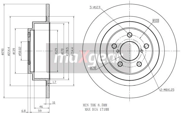 Piduriketas MAXGEAR 19-2357