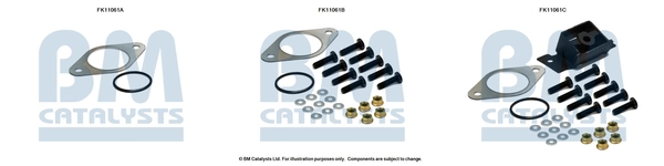Montaažikomplekt, tahma-/partiklifilter BM CATALYSTS FK11061