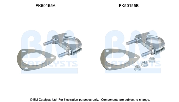 Montaažikomplekt, heitgaasitoru BM CATALYSTS FK50155