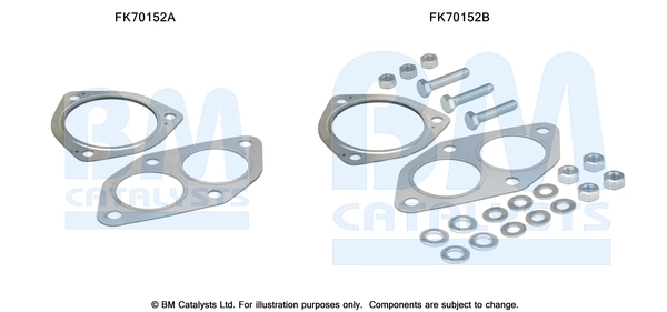 Montaažikomplekt, heitgaasitoru BM CATALYSTS FK70152