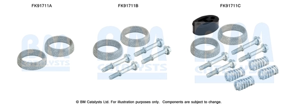 Montaažikomplekt, katalüsaator BM CATALYSTS FK91711