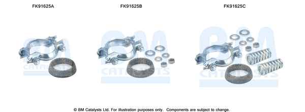 Montaažikomplekt, katalüsaator BM CATALYSTS FK91625