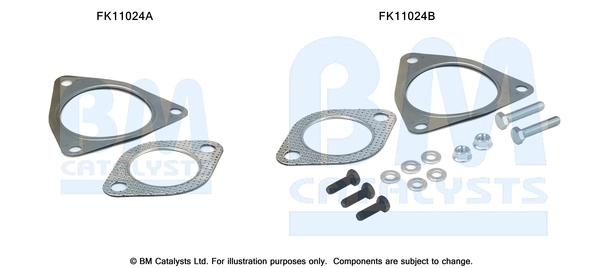 Montaažikomplekt, tahma-/partiklifilter BM CATALYSTS FK11024