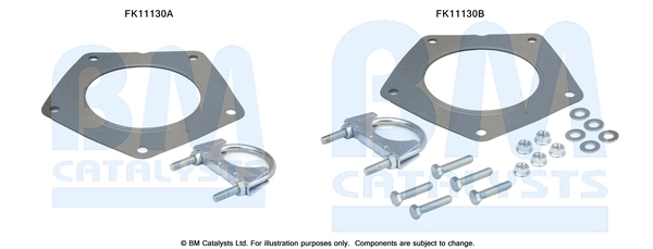 Montaažikomplekt, tahma-/partiklifilter BM CATALYSTS FK11130
