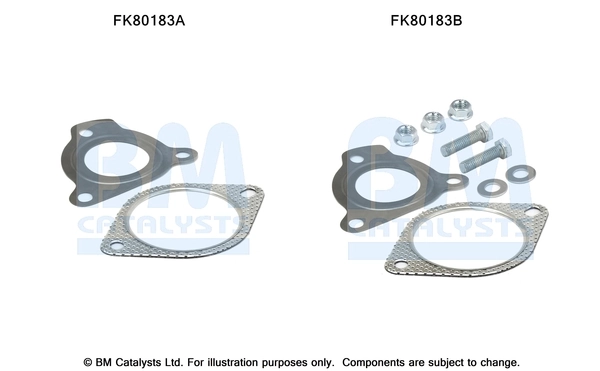 Montaažikomplekt, katalüsaator BM CATALYSTS FK80183