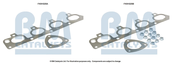 Montaažikomplekt, katalüsaator BM CATALYSTS FK91020