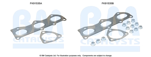 Montaažikomplekt, katalüsaator BM CATALYSTS FK91535
