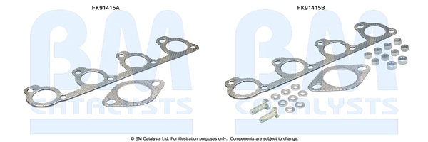 Montaažikomplekt, katalüsaator BM CATALYSTS FK91415
